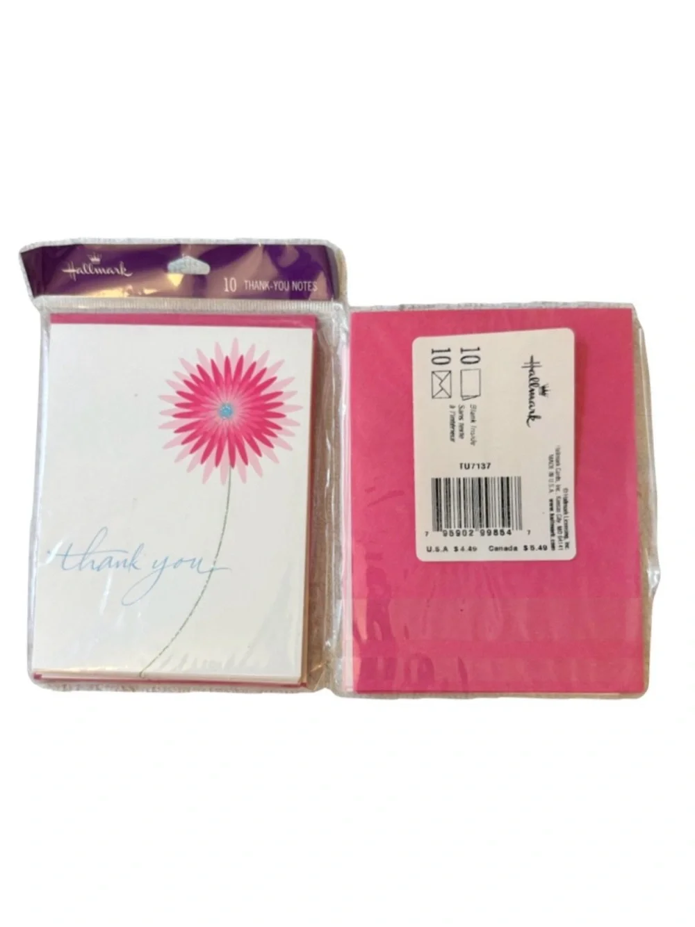 14 Cards 3 for 15 SALE CLEARANCE Hallmark Pink Flower Thank You